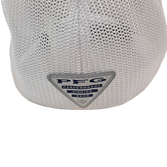 Columbia PFG Fitted Hat Blue White Cap Flexfit Size L/XL Men Fishing - Picture 7 of 10